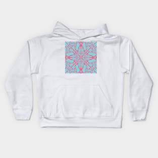 PINK AND BLUE ABSTRACT PATTERN Kids Hoodie